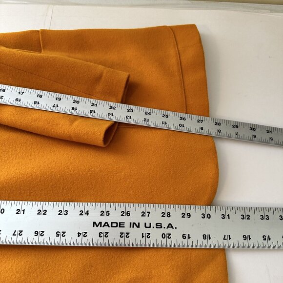 Jacqueline Ferrar Mustard Yellow Blazer Jacket Womens 18W XL Wool Blend Vintage - Picture 6 of 8